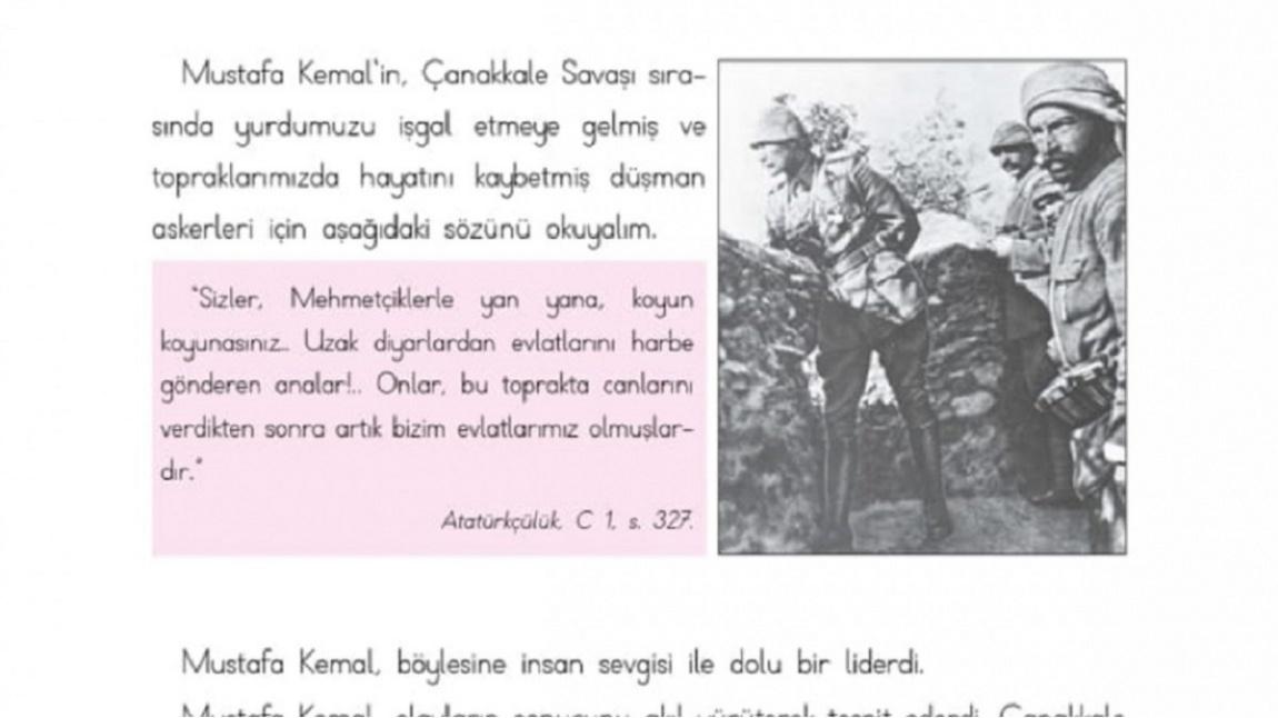 İlkokul 3.Sınıf Öğrencilerimiz EBA Canlı Derste Atatürk Sevgisini Öğrendiler